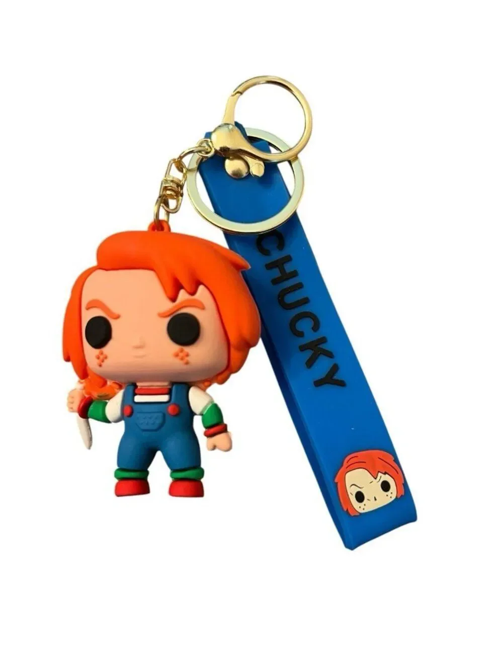 Pennywise And Chucky 3d Pendant Silicone Keychains Lot of 2 Key Chains New